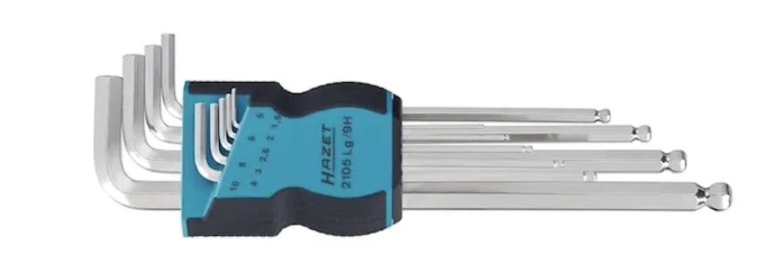 🔩 HAZET Innensechskant Satz 2105LG/9H mit Kugelkopf für 19,49€ (statt 26€)