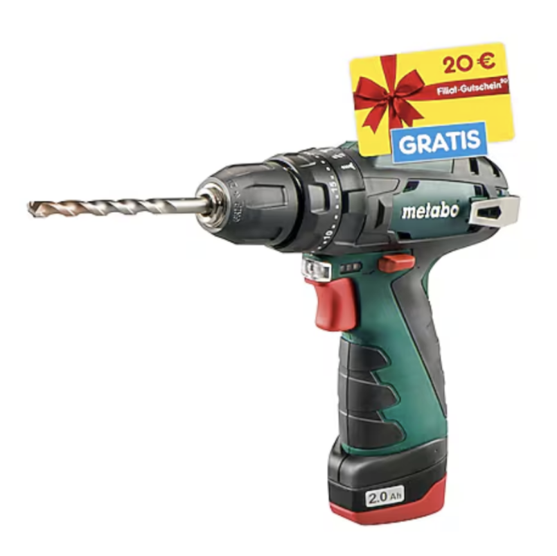 Preisfehler? Metabo PowerMaxx SB Basic 10,8V Akku Schlagbohrschrauber für 49,99€ (statt 120€)