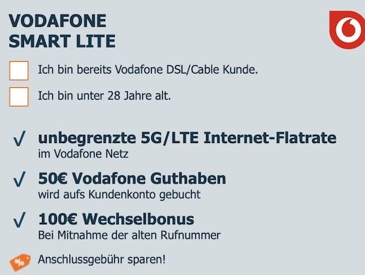 🔛🔝 iPhone 17e 256GB für 1€ + Vodafone 5G Allnet Flat Unlimited für 34,99€ mtl. + 150€ Bonus