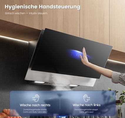💨 Comfee 90cm Dunstabzugshaube mit 867m³/h Luftstrom für 199,99€ (statt 240€)