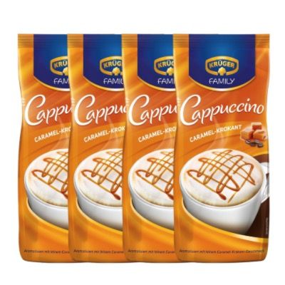☕ 4x KRÜGER Family Cappuccino Caramel-Krokant ab 8,12€ (statt 19€) – Prime