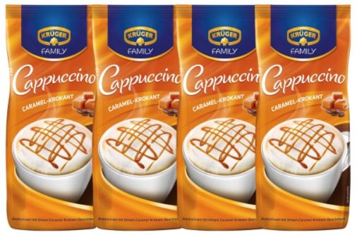 ☕ 4x KRÜGER Family Cappuccino Caramel Krokant ab 8,12€ (statt 19€)   Prime