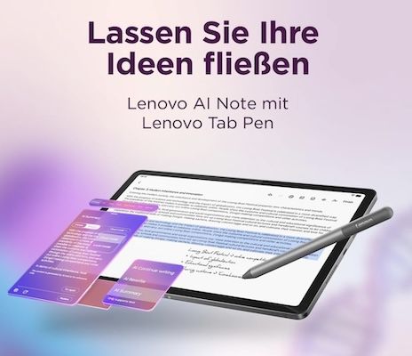 💻 Lenovo Idea Tab Tablet mit 11 & 8/128GB für 165€ (statt 224€)