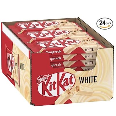 🤯 Fast 1kg! 24er Pack Nestlé KITKAT White Riegel für 13,38€ (statt 17€)
