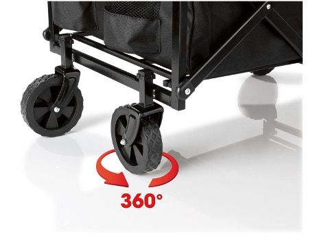 🍺💨 EASYmaxx Klapp Bollerwagen in Schwarz für 45,94€ (statt 63€)