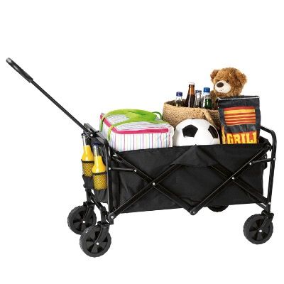 🍺💨 EASYmaxx Klapp-Bollerwagen in Schwarz für 45,94€ (statt 63€)