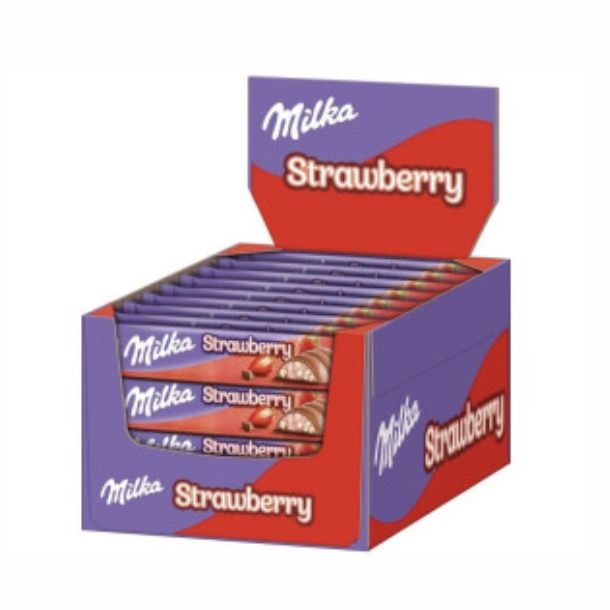 1,3 Kg! 🤤 36x 36,5g Milka Choco Erdbeer Riegel für 18,89€ (statt 28€) – 0,52€ pro Riegel