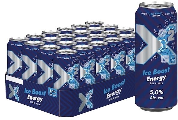 ⚡️🍺 24x 0,5L X² Ice Boost Energy   Biermix mit Energydrink für 20,99€ (statt 30€)   0,87€ pro Dose