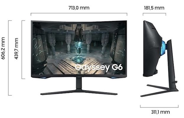 🖥️ Samsung S32BG650EU – 32 Odyssey G65B Smart Gaming Monitor für 277,99€ (statt 319€)