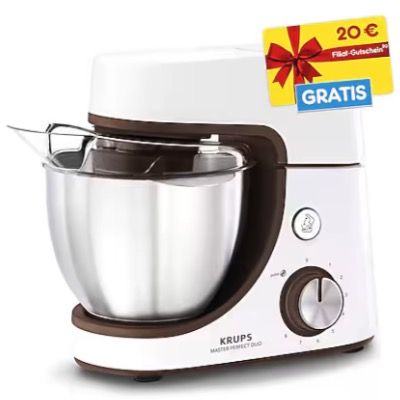 🧑‍🍳 Krups KA51K111 Master Perfect Duo Küchenmaschine für 115,94€ (statt 168€) + 20€ Filial-Gutschein
