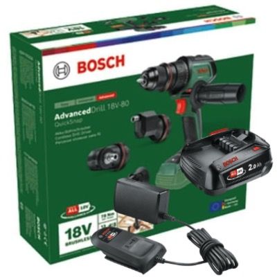 🏠 Bosch Akku-Bohrschrauber AdvancedDrill 18V-80 inkl. Akku & Ladegerät für 76,80€ (statt 115€)