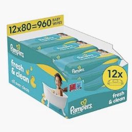 👼🏻 960x Pampers Fresh Clean Feuchttücher 16,95€ (statt 21€) – 0,02€ pro Tuch