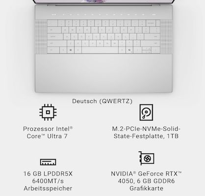 Dell XPS 16 9640 – 16.3 Laptop mit 16:10 FHD+ Display & 16GB/1TB für 1.699€ (statt 2.550€)