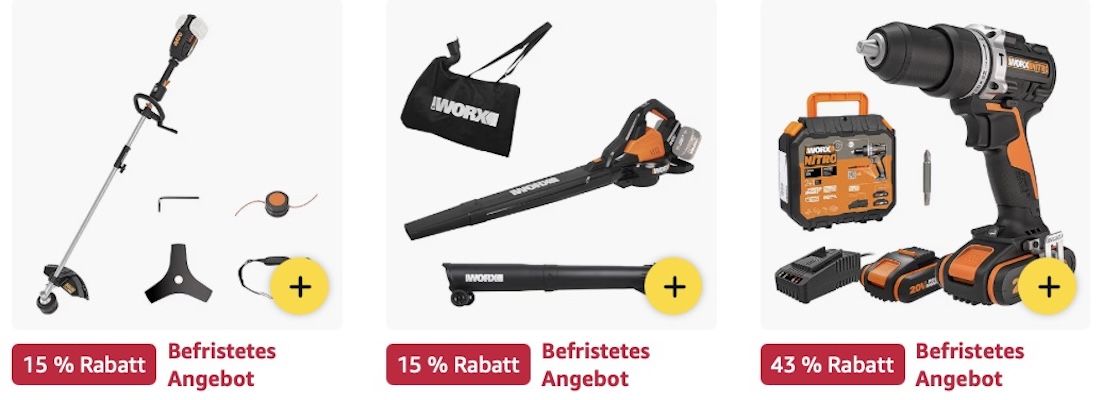 🏡🪴 Amazon: WORX Megasale 👉🏻 Werkzeugkoffer für 25€ (statt 35€) 🏡🪴 Amazon: WORX Megasale 👉🏻 Werkzeugkoffer für 25€ (statt 35€)