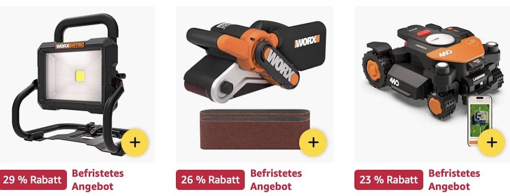 🏡🪴 Amazon: WORX Megasale 👉🏻 Werkzeugkoffer für 25€ (statt 35€) 🏡🪴 Amazon: WORX Megasale 👉🏻 Werkzeugkoffer für 25€ (statt 35€)