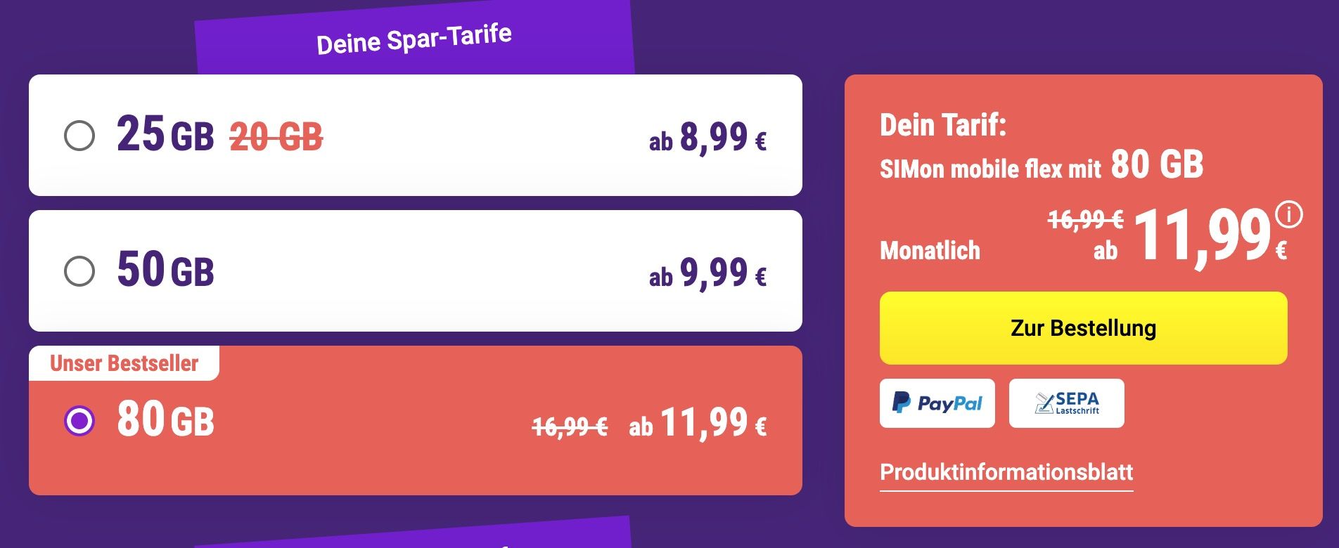 🔥 SIMon mobile: Vodafone Allnet Flat inkl. 80GB 5G für 11,99€ mtl. ➡️ monatlich kündbar