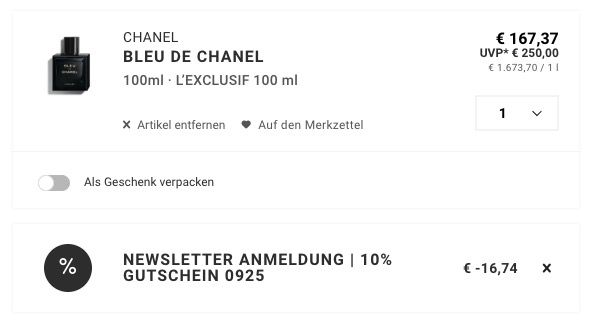 🌺💨 Bleu de Chanel L’exclusif Extrait de Parfum 100ml ➡️ für 150,63€ (statt 170€)