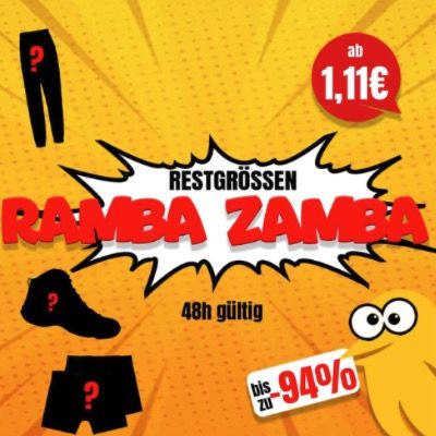 👕 Picksport RambZamba Sale ab 1,11€ – Shirts, Jacken, Oberteile, Schuhe & mehr