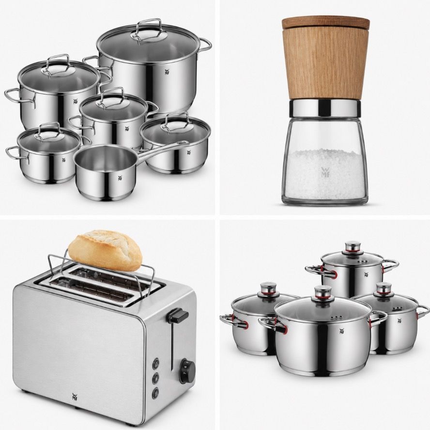 👨‍🍳 Amazon: WMF Mega Sale z.B. 6-tlg. Kochtopfset für 127€ (statt 152€)