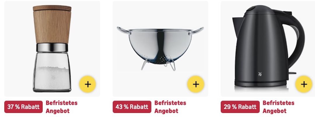 👨‍🍳 Amazon: WMF Mega Sale z.B. 6 tlg. Kochtopfset für 127€ (statt 152€)