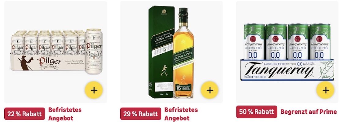 🍹 Amazon: Bier, Wein und Spirituosen im Summer Sale z.B. 1L Tanqueray London Dry Gin für 18€ (statt 25€) 🍹 Amazon: Bier, Wein und Spirituosen im Summer Sale z.B. 1L Tanqueray London Dry Gin für 18€ (statt 25€)