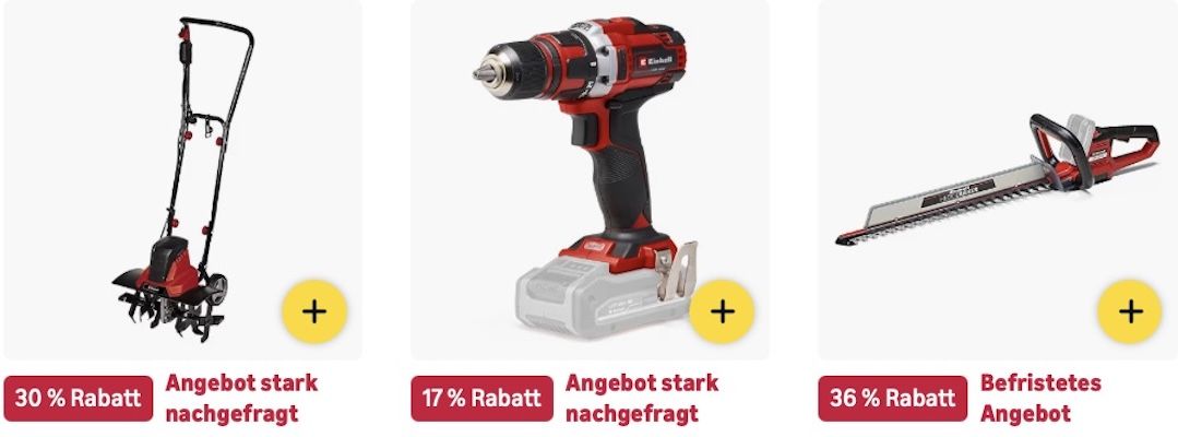 TOP! 🪏🏡 Amazon: Einhell Geräte Sale z.B. Akku-Bohrschrauber für 29€ (statt 34€) TOP! 🪏🏡 Amazon: Einhell Geräte Sale z.B. Akku Bohrschrauber für 29€ (statt 34€)