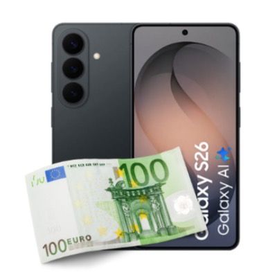Gewinn! 📱 Samsung Galaxy S26 für 49€ + Vodafone Allnet 50GB für 29,99€ mtl. 🧨 +100€ Bonus