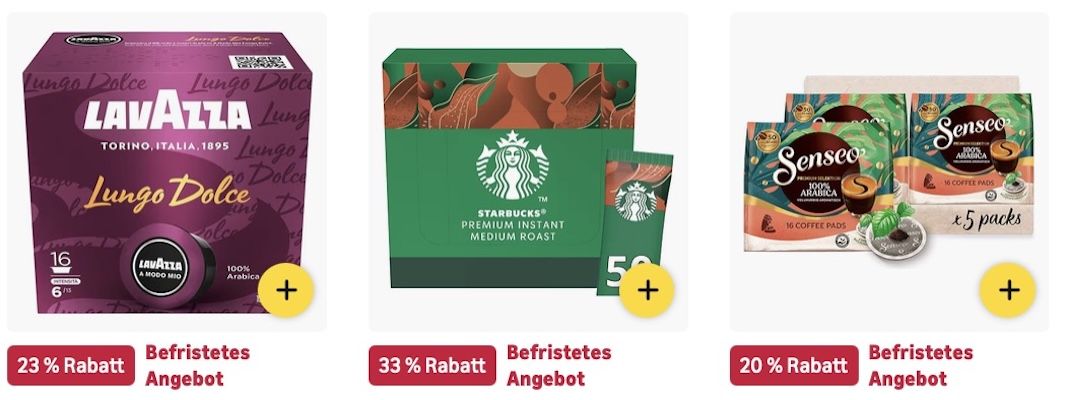 🤑🔝☕️ Amazon: Kaffeebohnen, Pads & Kapseln z.B. Tassimo Kapseln Limited Edition Cinnamon Roll für 27€ (statt 33€)