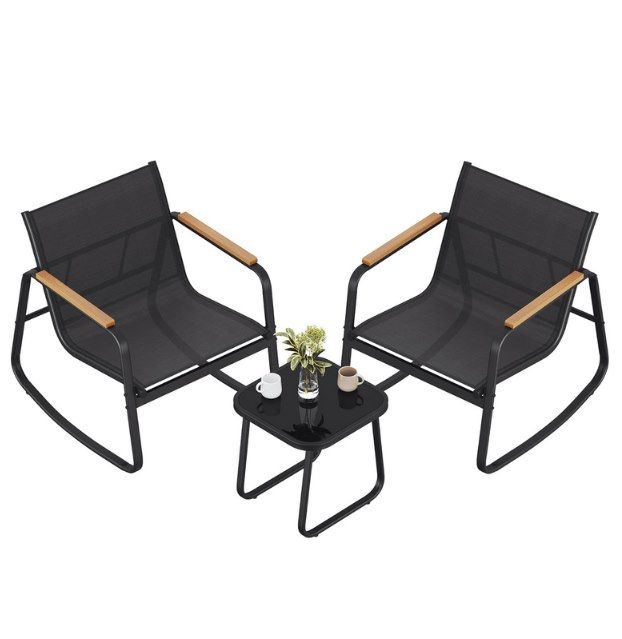 🏡 SONGMICS Gartenmöbel-Set mit 2 Schaukelstühle & Tisch für 51,99€ (statt 65€)