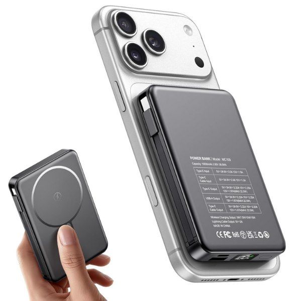 🔋 PDBEST 10.000mAh Magsafe Powerbank mit integr. Kabbel für 19,71€ (statt 31€)