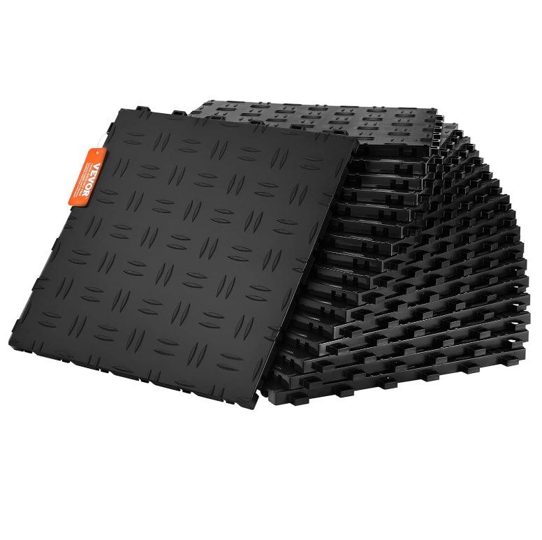 🚗 25x VEVOR Klickfliesen 305 x 305 x 13,4 mm in Schwarz für 37€ (statt 46€)