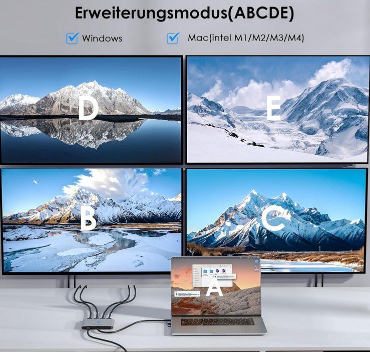 🖥️ WAVLINK Quad Monitor Adapter für 54,59€ (statt 77€)