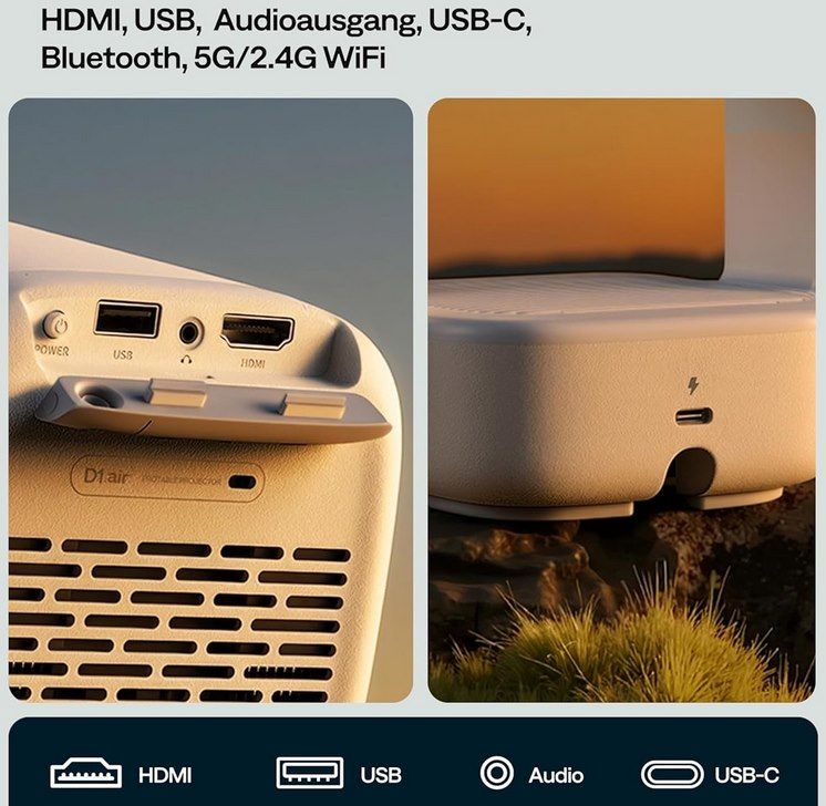 📽️ Aurzen D1 air 1080p Smart Beamer mit Dolby Audio& HDR10 für 79,99€ (statt 180€)