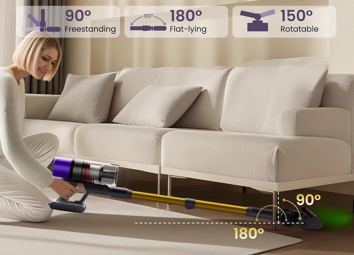 🧹 ISWEEPR X7   600W Akku Staubsauger mit LED Display für 93,60€ (statt 136€)