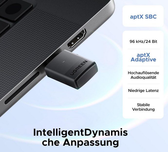 🎶 UGREEN LE Audio USB C Bluetooth 6.0 Adapter für 29,99€ (statt 36€)