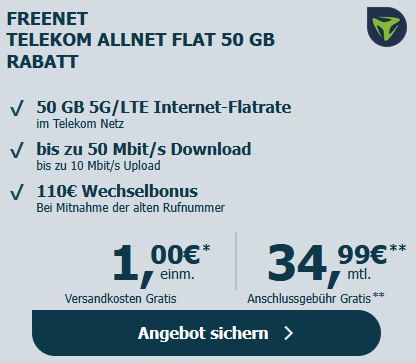 🌱 Ecovacs RTK Mähroboter für 1€ + Telekom Allnet 50GB für 34,99€ mtl + 110€ Bonus
