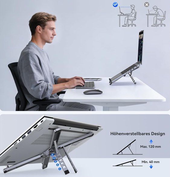 💻 ORICO 3in1 Ständer für Laptop, Handy & Tablet für 12,49€ (statt 25€)