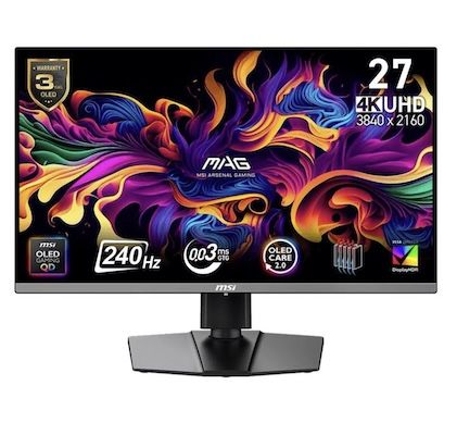 🖥️ MSI MAG 272UP QD-OLED Gaming-Monitor mit 240 Hz für 566,19€ (statt 727€)