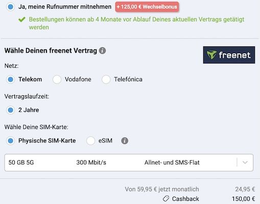 📱 Telekom Magenta Mobil M 50GB für 24,95€ mtl. + 🍏 Apple AirPods Pro 3 + 💰 275€ Bonus