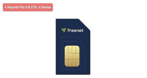 📱 Telekom Magenta Mobil M 50GB für 24,95€ mtl. + 🍏 Apple AirPods Pro 3 + 💰 275€ Bonus