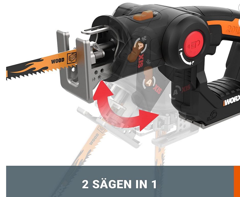 WORX WX550.9 Akku Stichsäge (SOLO) für 67,89 (statt 77€) WORX WX550.9 Akku Stichsäge (SOLO) für 67,89 (statt 77€)