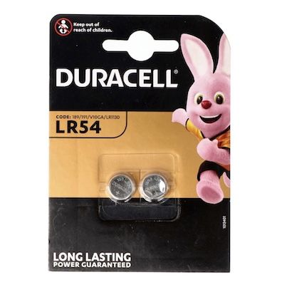 🔋 10x Duracell LR54 (LR1130) Alkali-Knopfzelle, 1,5 V ab 4,75€ (statt 10€)