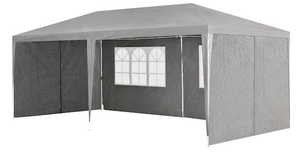 🎉 Juskys Partyzelt mit Stahlgerüst, 300 x 600 cm für 59,99€ (statt 80€)