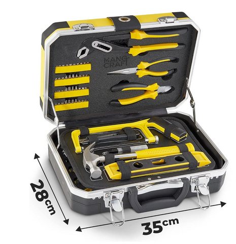 🛠️ ManoCraft 197943 Werkzeugkoffer 100 tlg CV für 59,95€ (statt 75€)