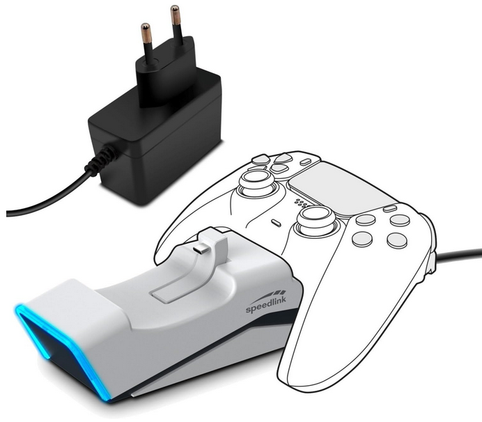 🎮🎮🔋 Speedlink PS5 Twindock dual Controller Ladestation für 8,99€ (statt 16€)
