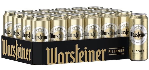 🍺 24x Warsteiner Premium Pilsener Bier, 0,5 L Dose ab 16€ (statt 21€)