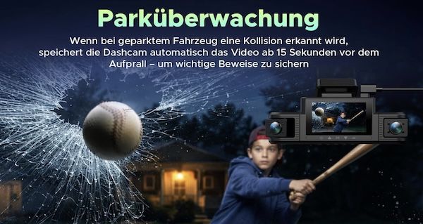 🚘 LAMTTO 4 Kanal Dashcam mit 360 Grad Ansicht für 132,99€ (statt 180€)