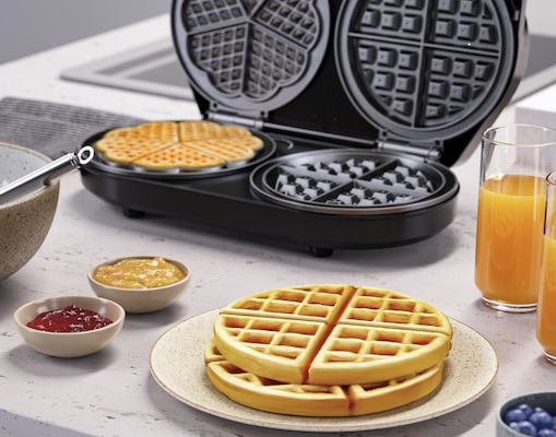 🧇 Arendo Doppel Waffeleisen für Belgische Waffel & Herzform für 39,91€ (statt 48€)