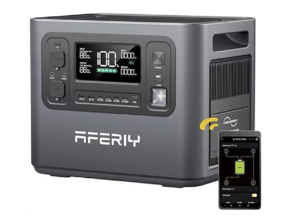 ⚡️ AFERIY P210 LiFePO4 Powerstation, 2048Wh für 542,52€ (statt 700€)