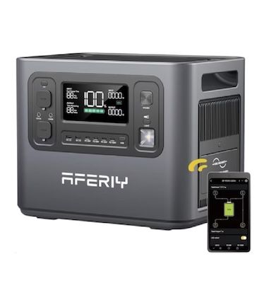 ⚡️ AFERIY P210 LiFePO4 Powerstation, 2048Wh für 542,52€ (statt 700€)